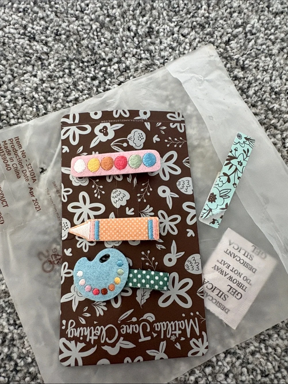 Matilda Jane Back to School Hair Barrettes NEW